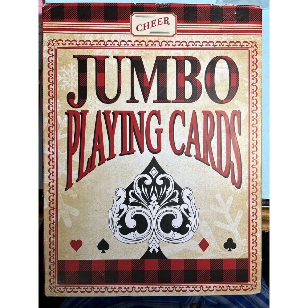 8"x11" Jumbo Playing Cards, Super Big Giant Game Card Deck, Oversize Huge Poker